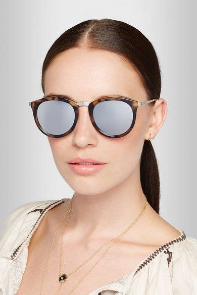 le specs no smirking round frame acetate mirrored sunglasses|No Smirking Round.